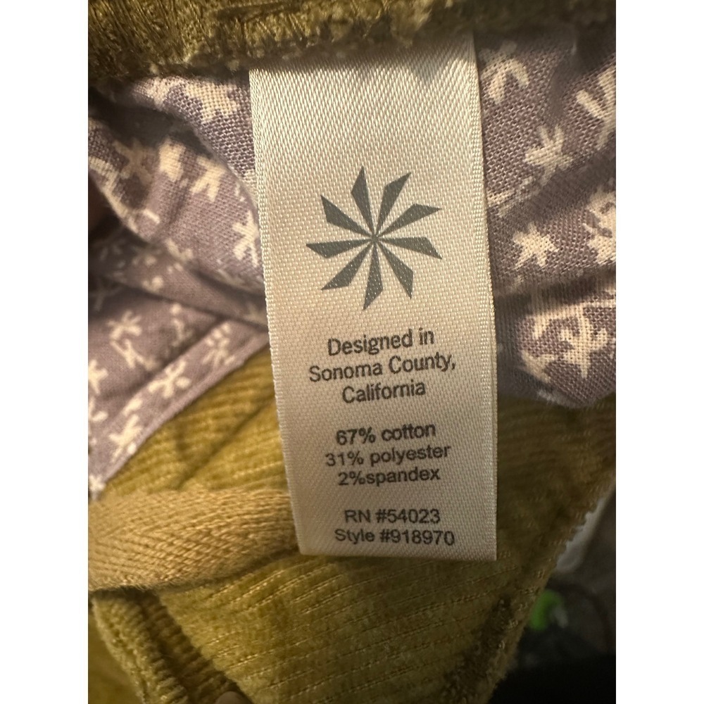 Athleta Kaleidoscope Old Gold‎ Corduroy Mini Skirt Size 4 Spring Summer Vacation - Picture 3 of 9
